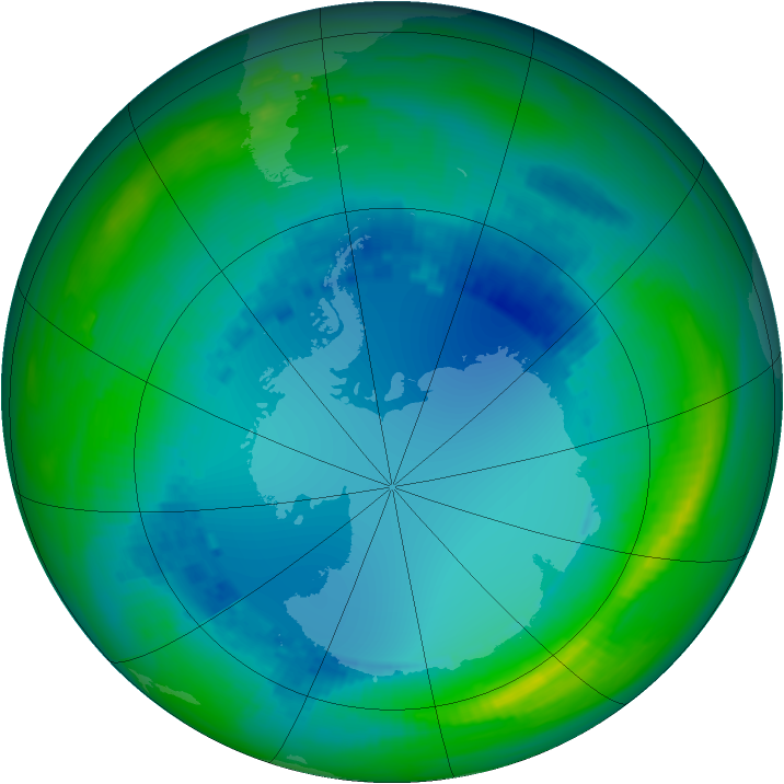 Ozone Map 1991-08-09